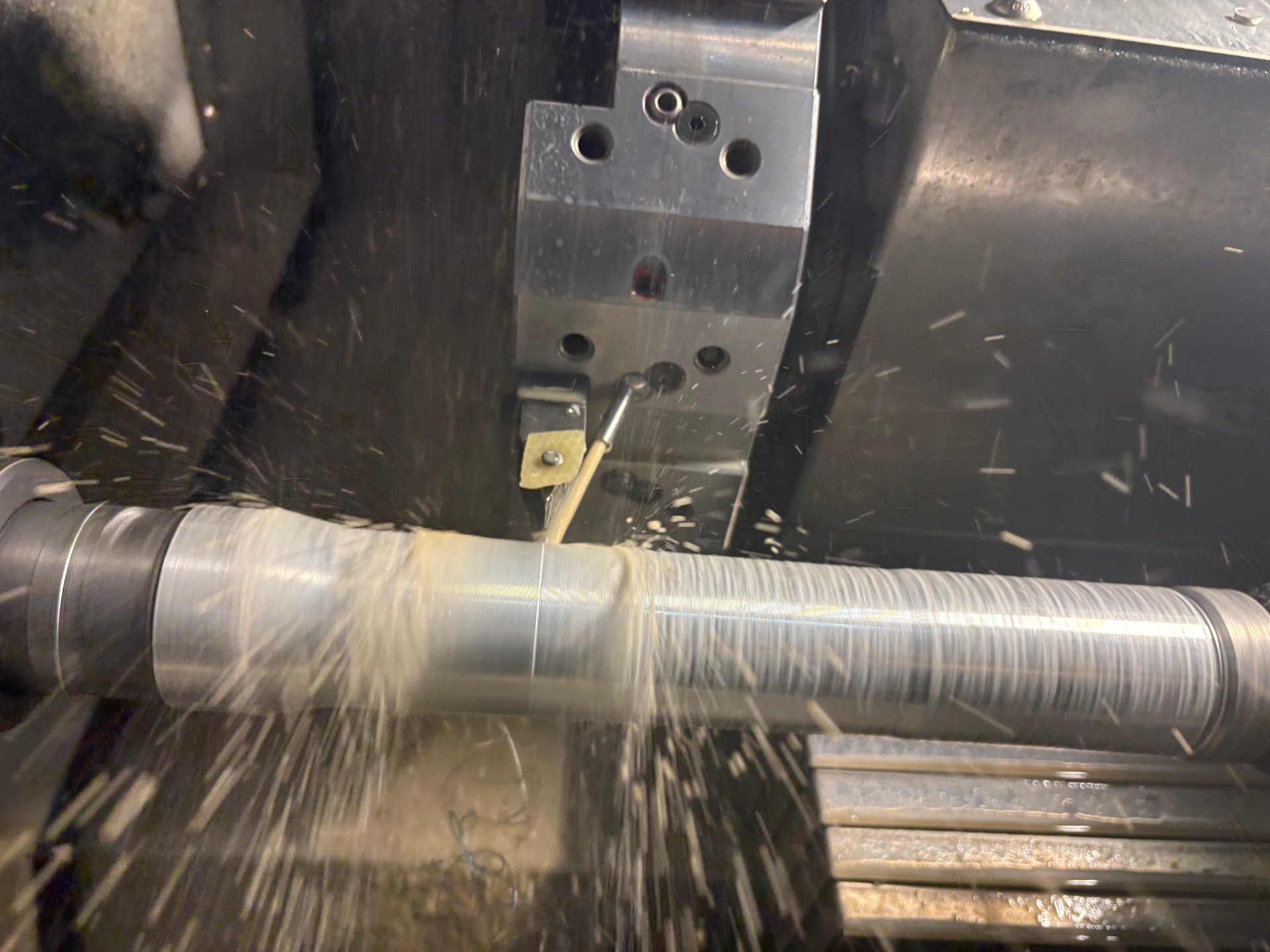 CNC turning of aluminum tube