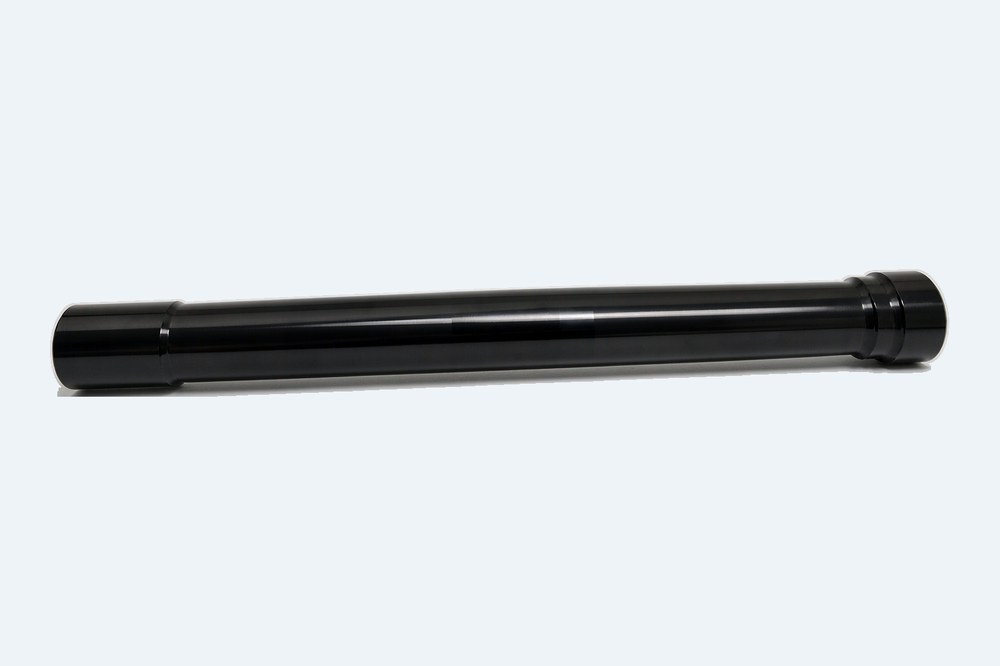 Black glossy aluminum outer tube for shock absorber