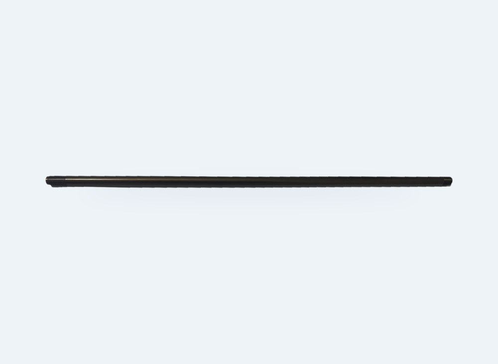 Long black aluminum piston rod, threaded end